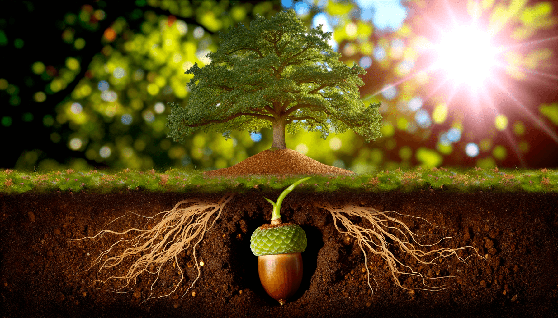 橡树睡在橡子里。——詹姆斯·艾伦