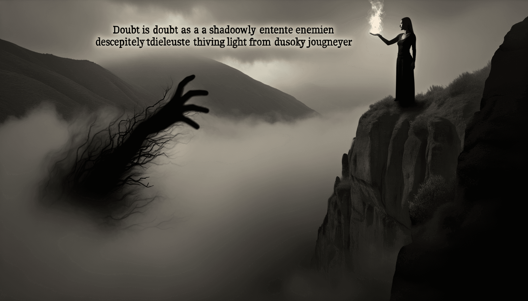 La duda es un ladrón que roba valientemente el coraje. — Kahlil Gibran