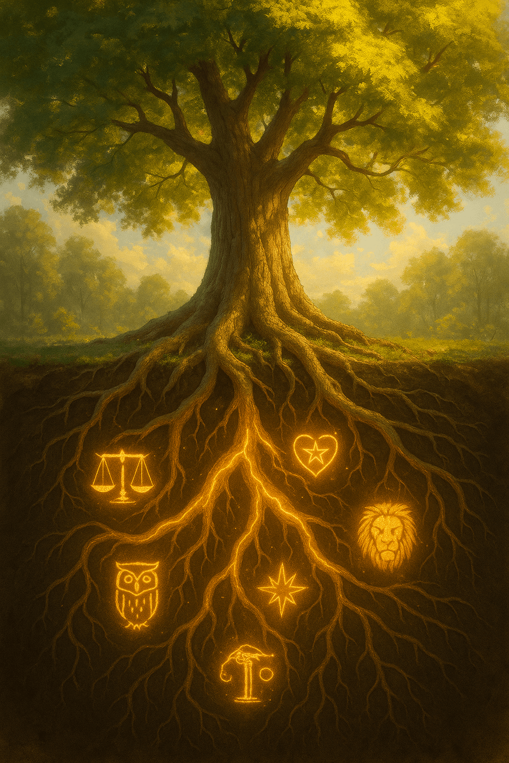 The strength of a tree lies in its roots; so too our courage in our values. — Chinua Achebe