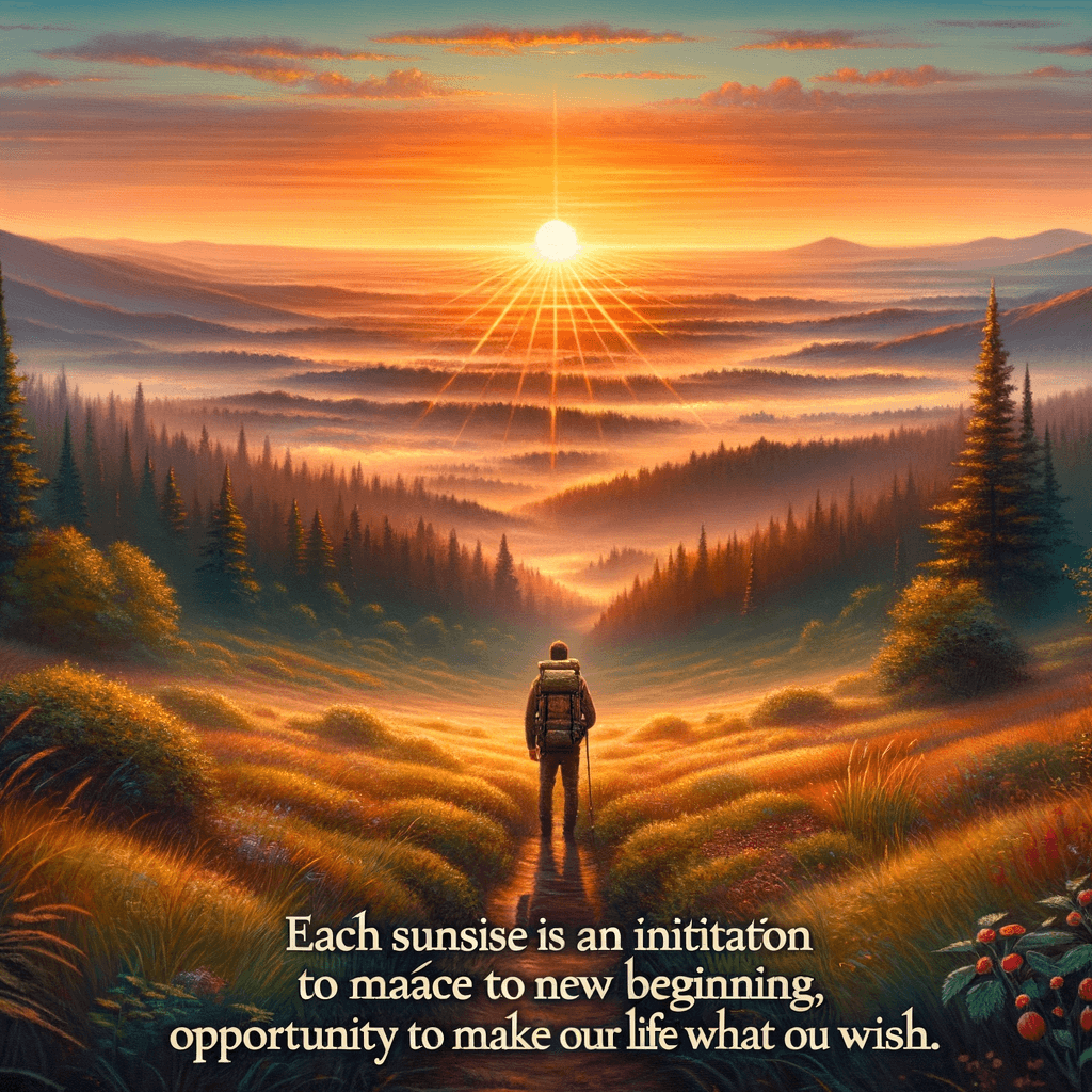 Each dawn is an invitation to a new beginning, an opportunity to make our life what we desire. - Richard DeVos
