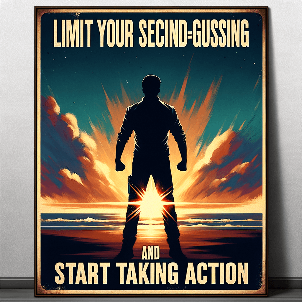 Limit your second-guessing and start taking action. — Rachael O'Meara, United States.
