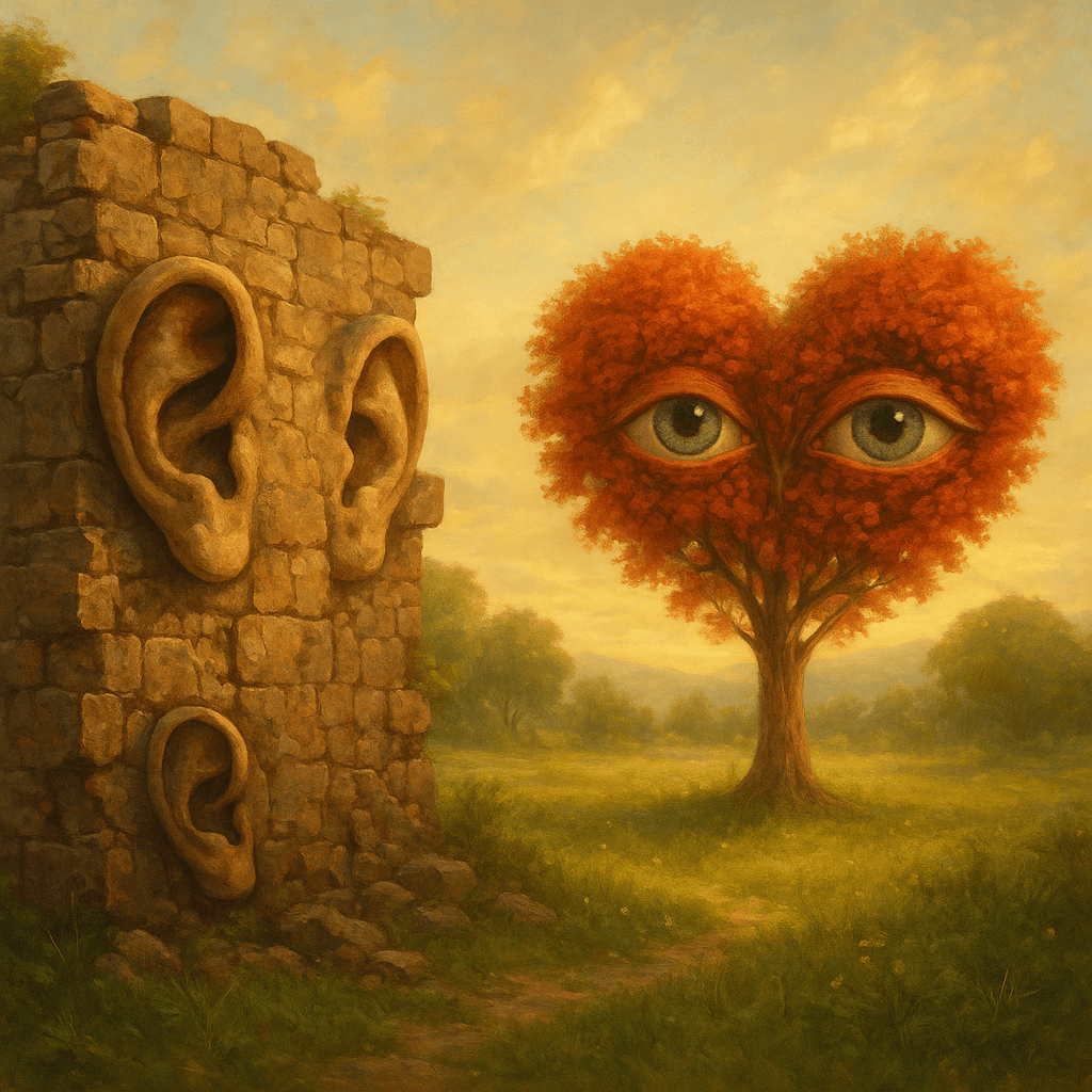 Entre Oídos y Ojos: Sabiduría del Corazón y la Prudencia Incluso las paredes tienen oídos, pero el corazón tiene ojos. — Proverbio africano