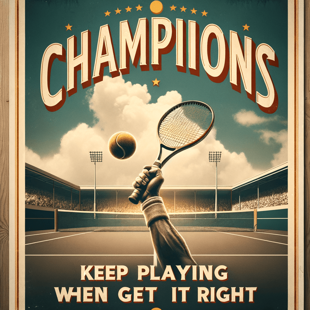 Los campeones siguen jugando hasta que lo hacen bien. — Billie Jean King