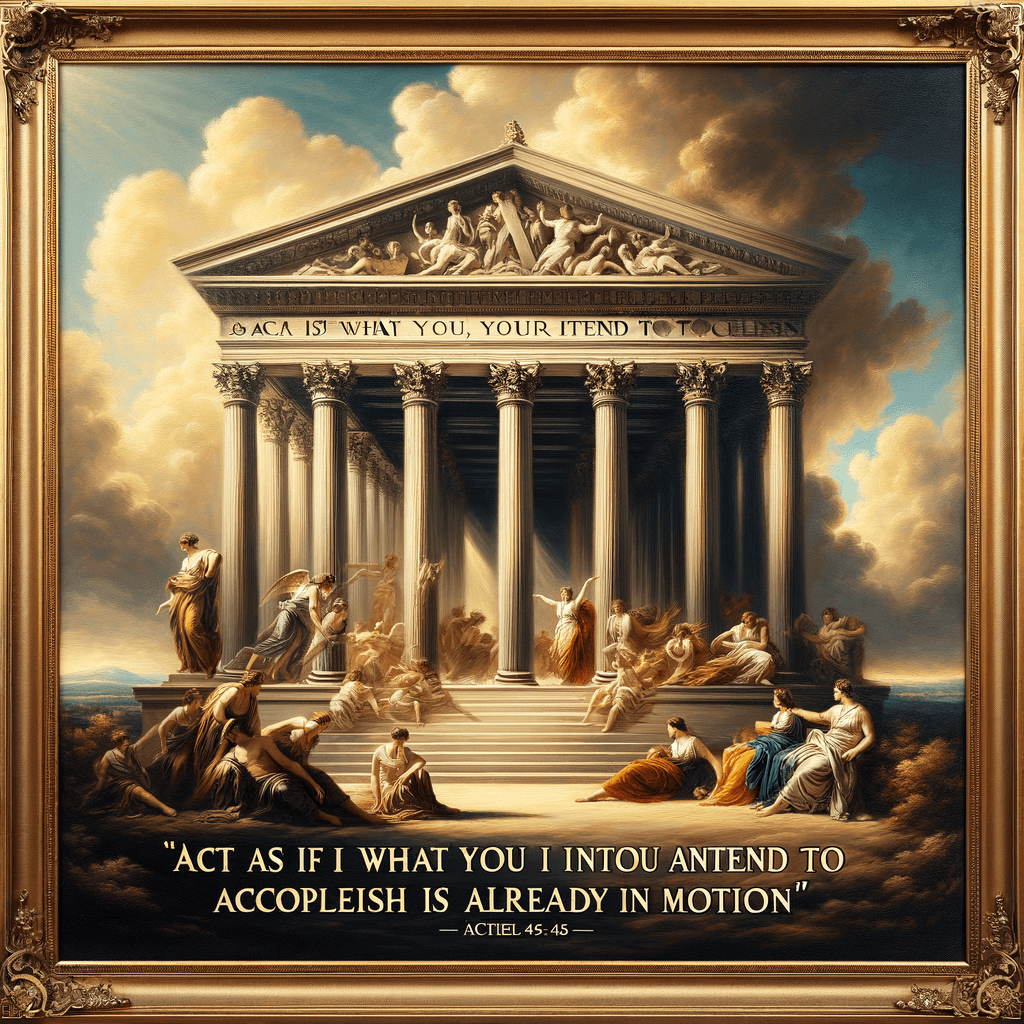 Actúa como si lo que deseas lograr ya estuviera en marcha. — Rosalind Franklin