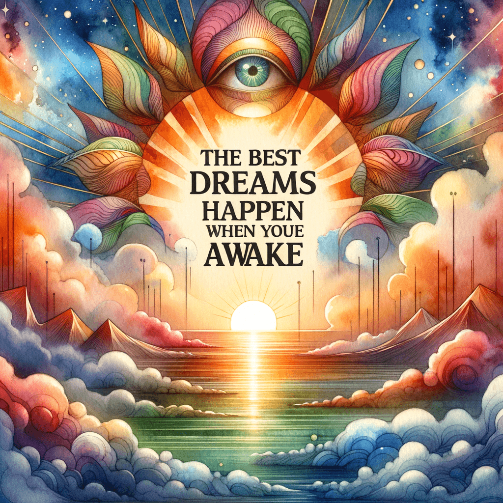 Los mejores sueños ocurren cuando estás despierto. — Cherie Gilderbloom