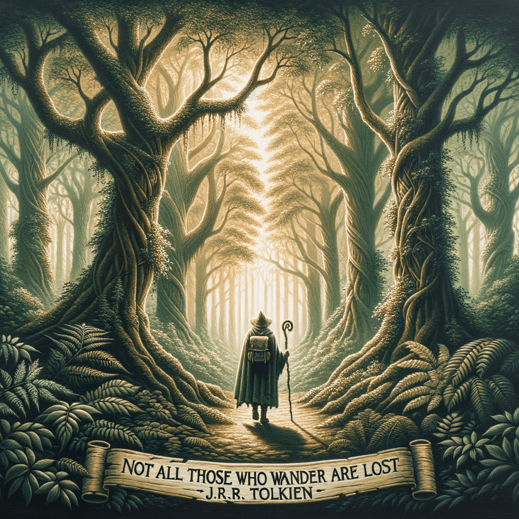 No todos los que vagan están perdidos. - J.R.R. Tolkien
