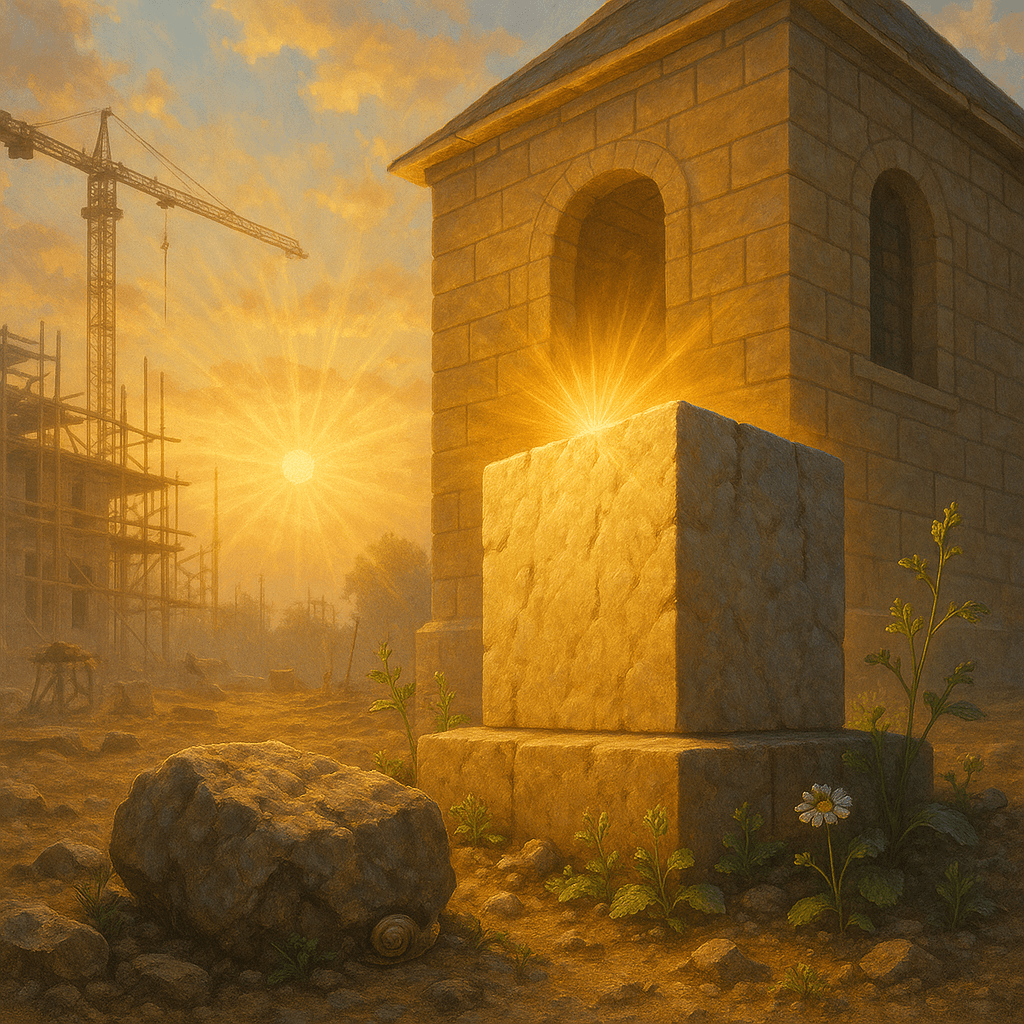 La piedra que desecharon los constructores ha llegado a ser la piedra angular. — Salmo 118:22