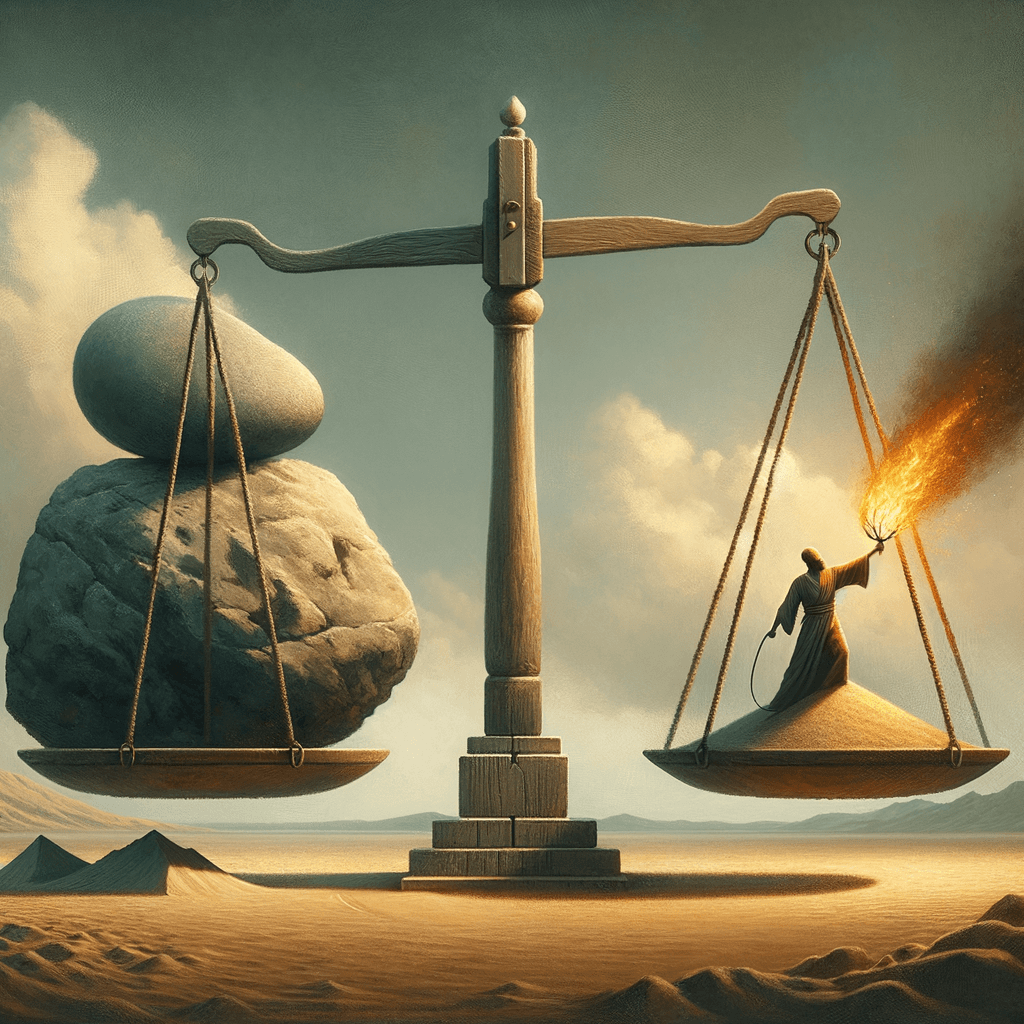 La piedra es pesada, y la arena es pesada, pero la provocación de un necio es más pesada que ambas. — Proverbios 27:3