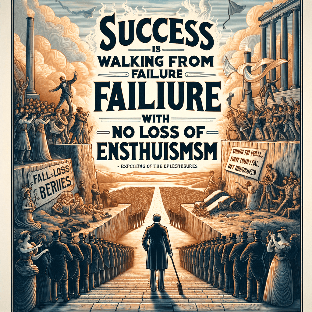 成功是从一个失败走向另一个失败,无丧失热情。——温斯顿·丘吉尔