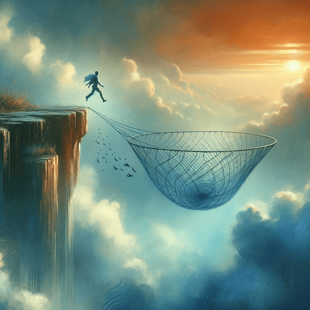 跳吧,网会出现的。——约翰·博罗斯