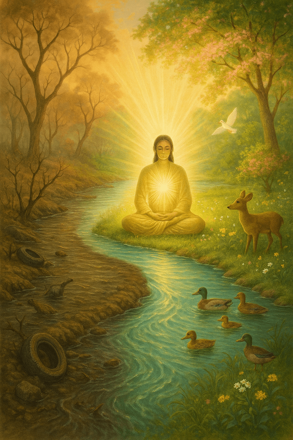 Cuando el corazón es puro, todo el mundo es puro. — Sri Aurobindo