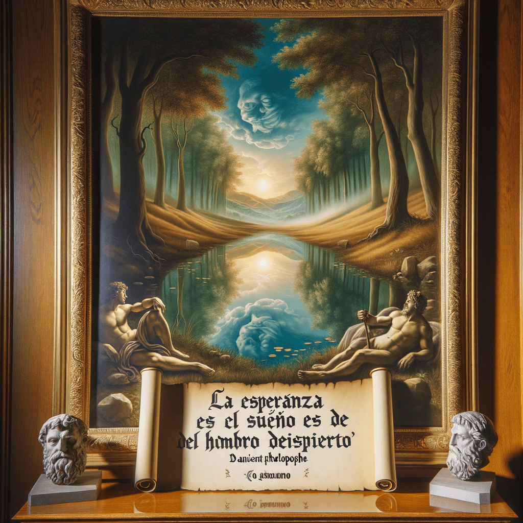 La esperanza es el sueño del hombre despierto. - Aristóteles