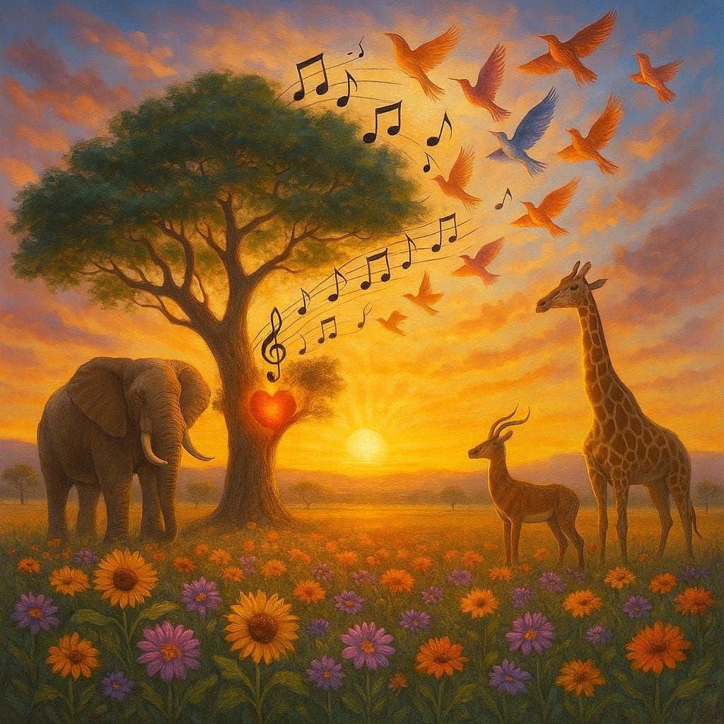 Cuando el corazón canta, los espíritus se elevan. — Proverbio africano