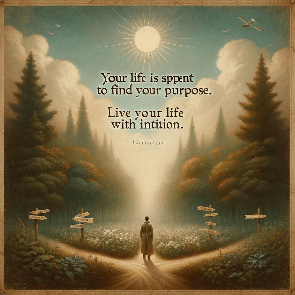 Tu vida se gasta trabajando para encontrar tu propósito. Vive tu vida con intención. — Louise Hay, Estados Unidos.