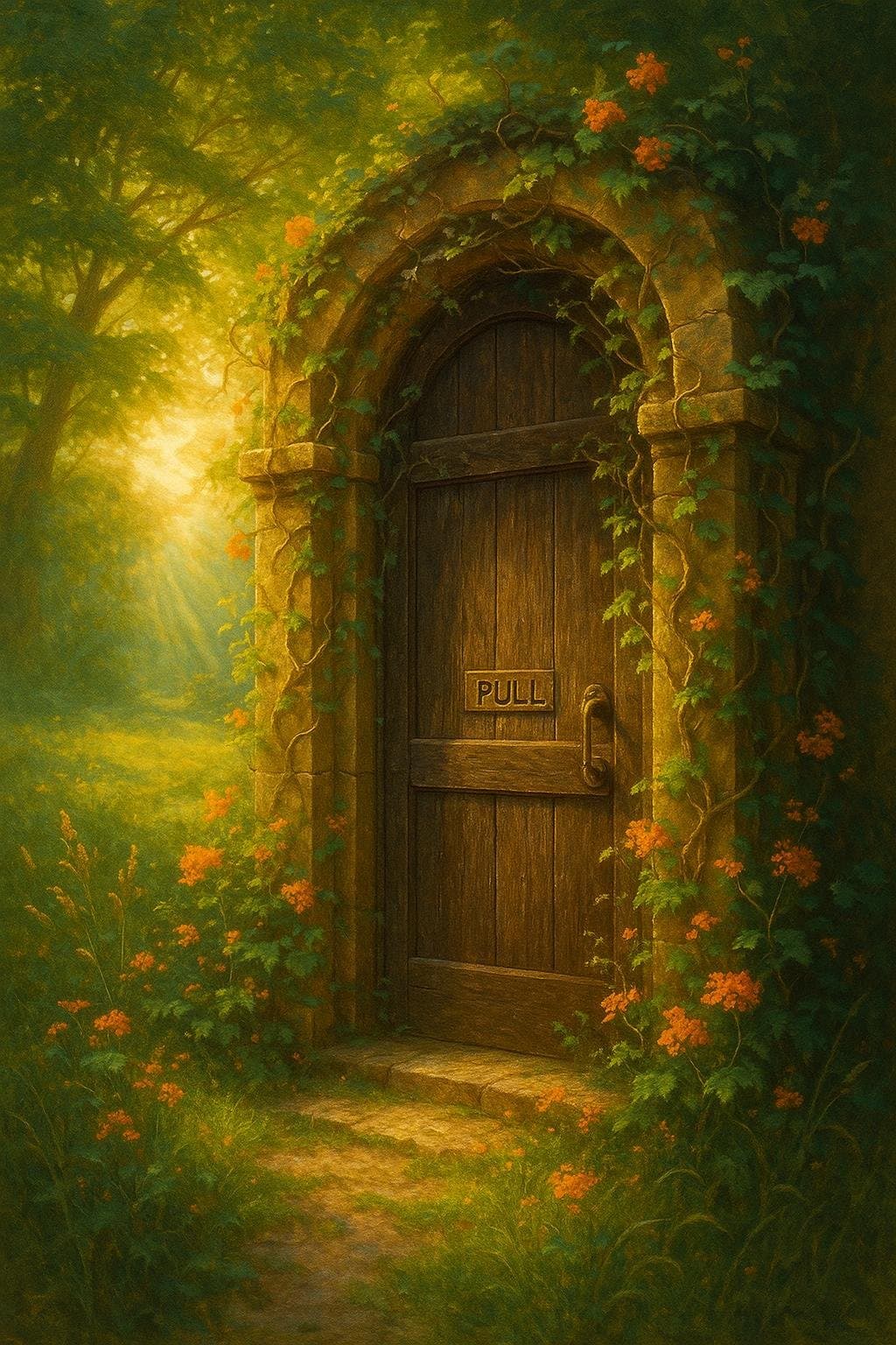 La puerta del éxito está marcada con 'empujar'. — Proverbio chino