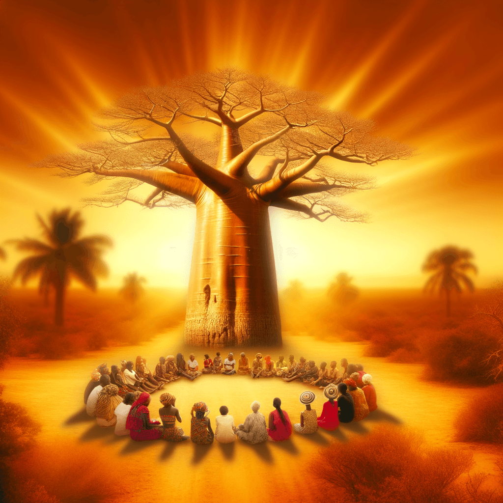 La Sabiduría es como un Árbol de Baobab; Ningún Individuo Puede Abrazarlo - Proverbio Akan La sabiduría es como un árbol de baobab; ningún individuo puede abrazarlo. — Proverbio akan