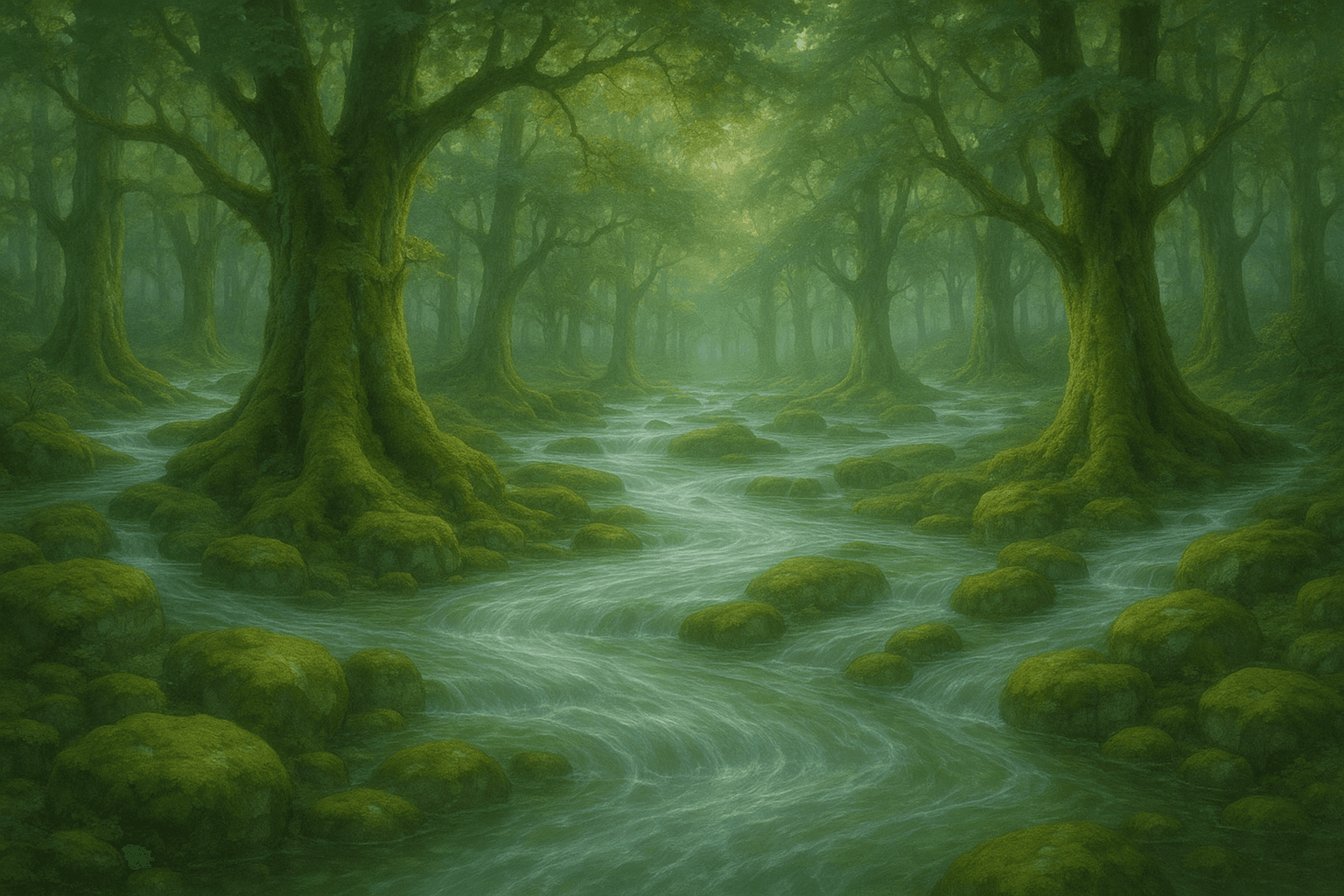 Mil ríos atraviesan el bosque; sin embargo, el bosque permanece en silencio. — Rabindranath Tagore