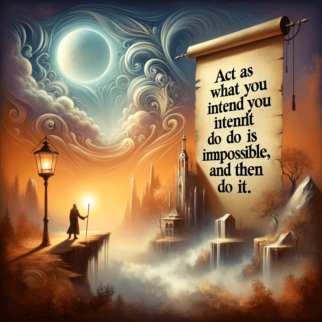 Actúa como si lo que intentas hacer fuera imposible, y luego hazlo. — Dr. Norman Vincent Peale, Estados Unidos.