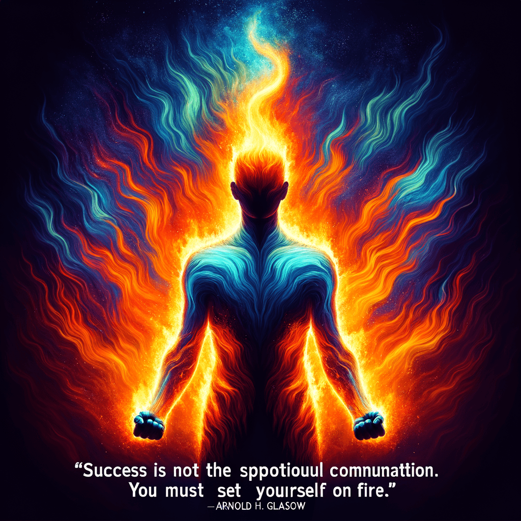 成功并非自发燃烧的结果。你必须自己点燃自己。 – 阿诺德·H·格拉索
