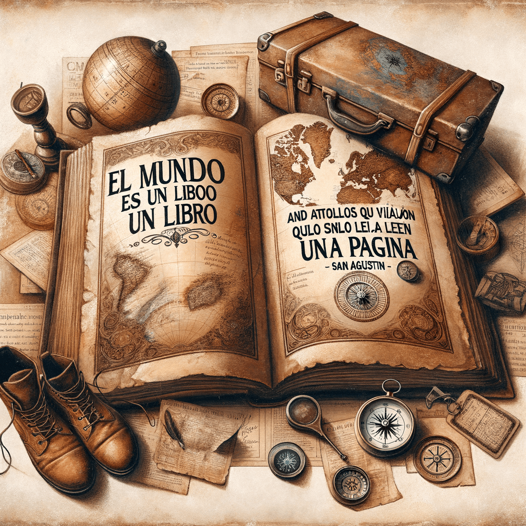 El mundo es un libro y aquellos que no viajan solo leen una página. - San Agustín