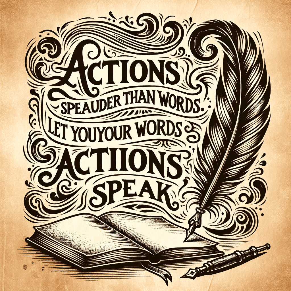 Las acciones hablan más fuerte que las palabras. Deja que tus palabras enseñen y tus acciones hablen. — San Antonio de Padua