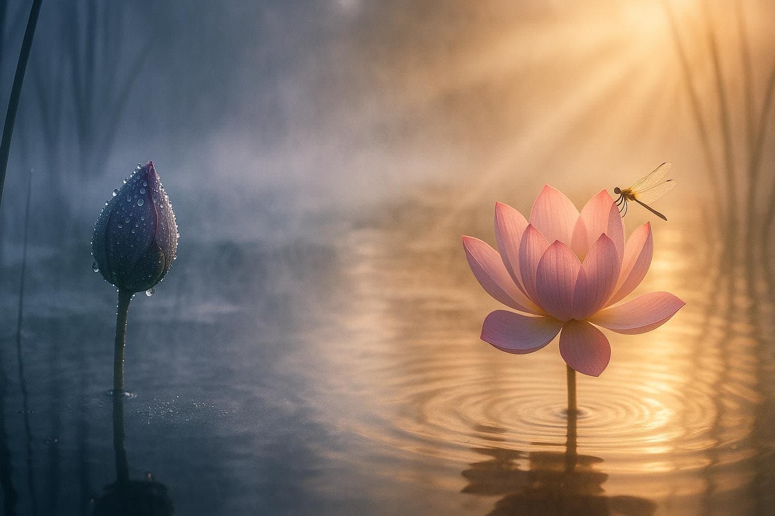 吸气时,我让身体平静。呼气时,我微笑。——一行禅师