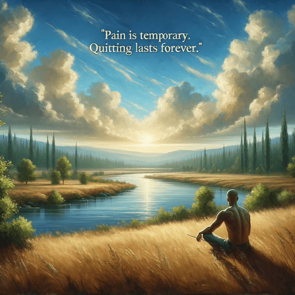 Pain is temporary. Quitting lasts forever. — Lance Armstrong
