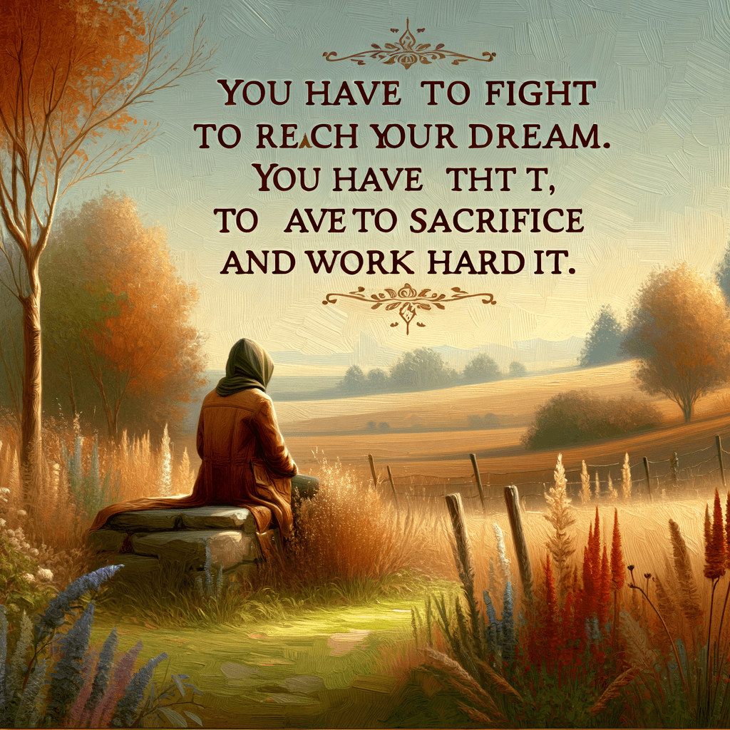 You have to fight to reach your dream. You have to sacrifice and work hard for it. — Lionel Messi