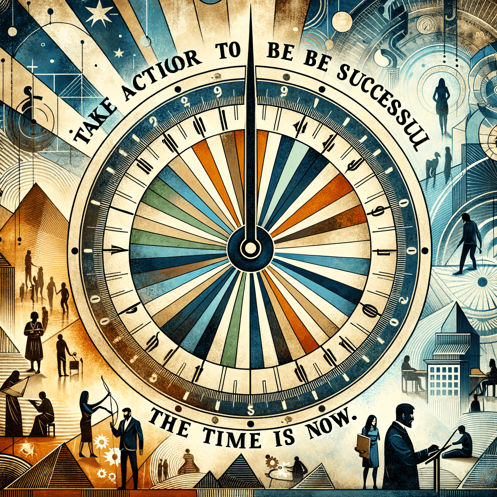Toma acción para ser exitoso. El momento es ahora. — Caroline Myss, Estados Unidos.