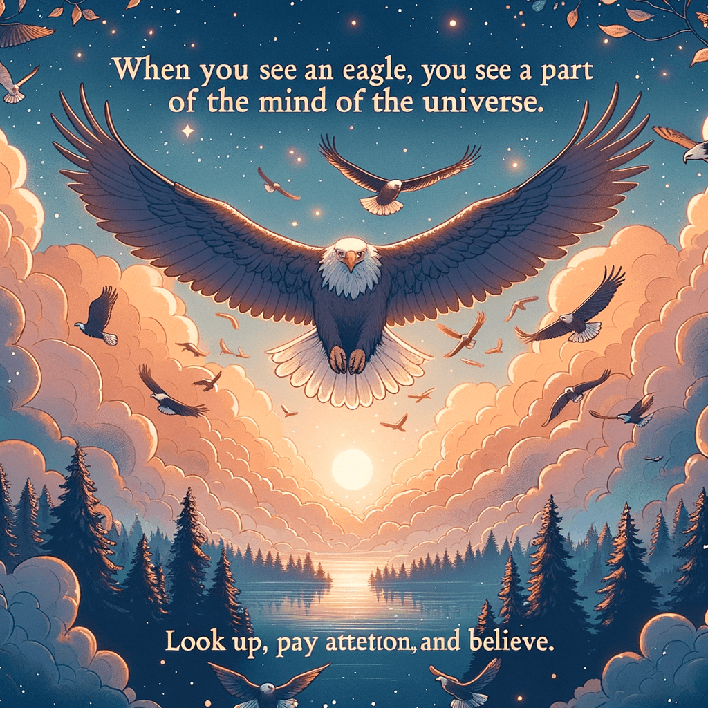 Cuando veas un águila, verás una parte de la mente del universo. Levanta la vista, pon atención y cree. - Lakota Proverb