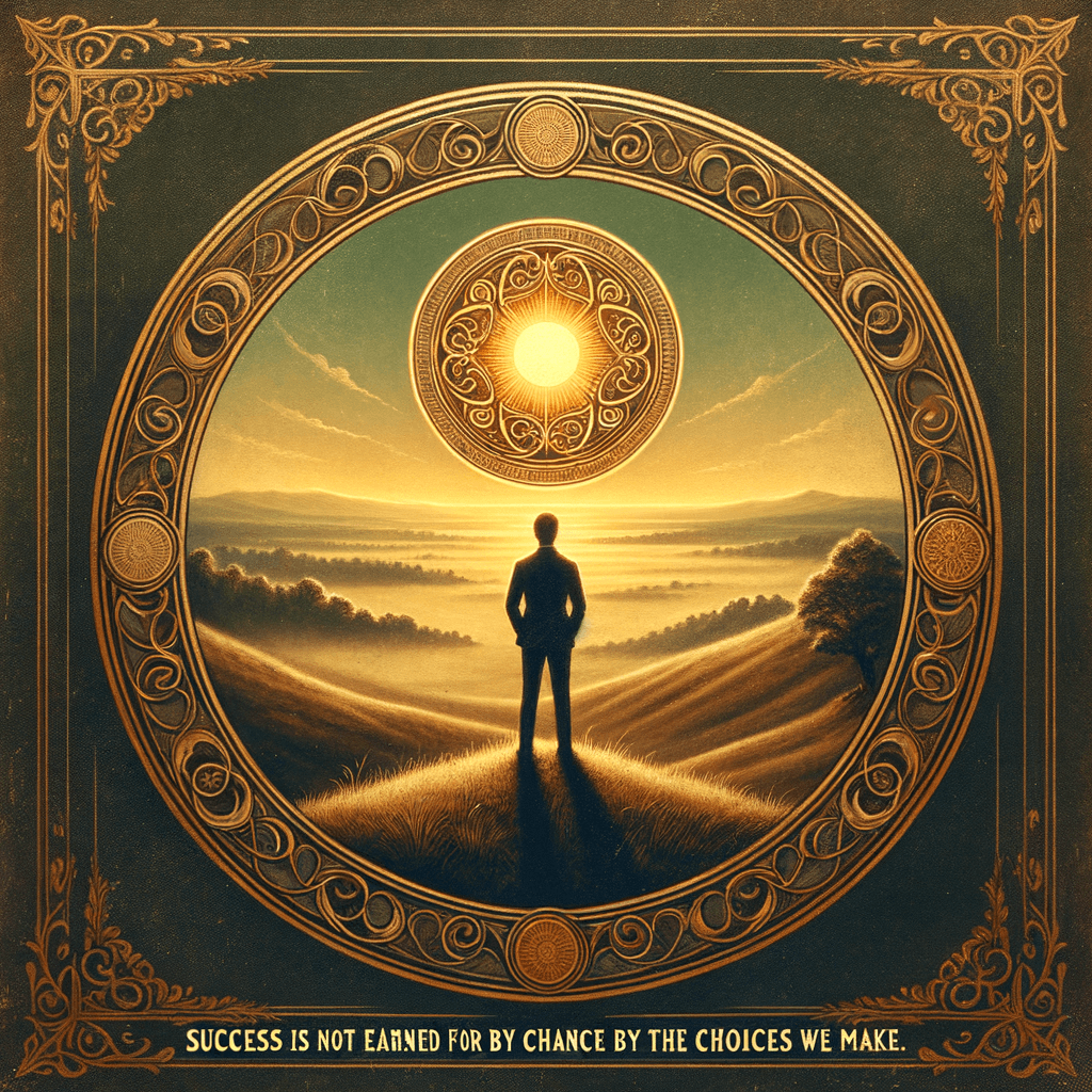 El éxito no se obtiene por casualidad, sino por las elecciones que hacemos. — Anónimo