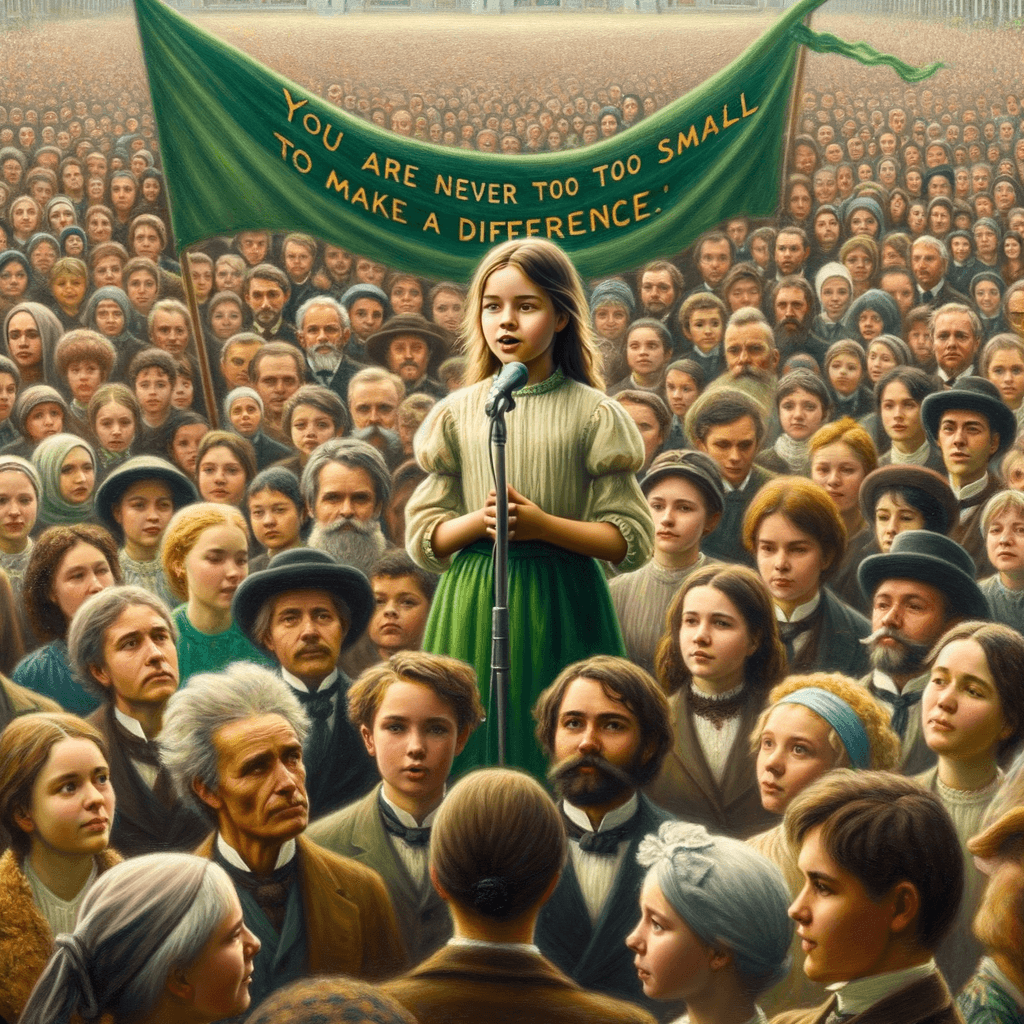 Nunca eres demasiado pequeño para hacer una diferencia. — Greta Thunberg
