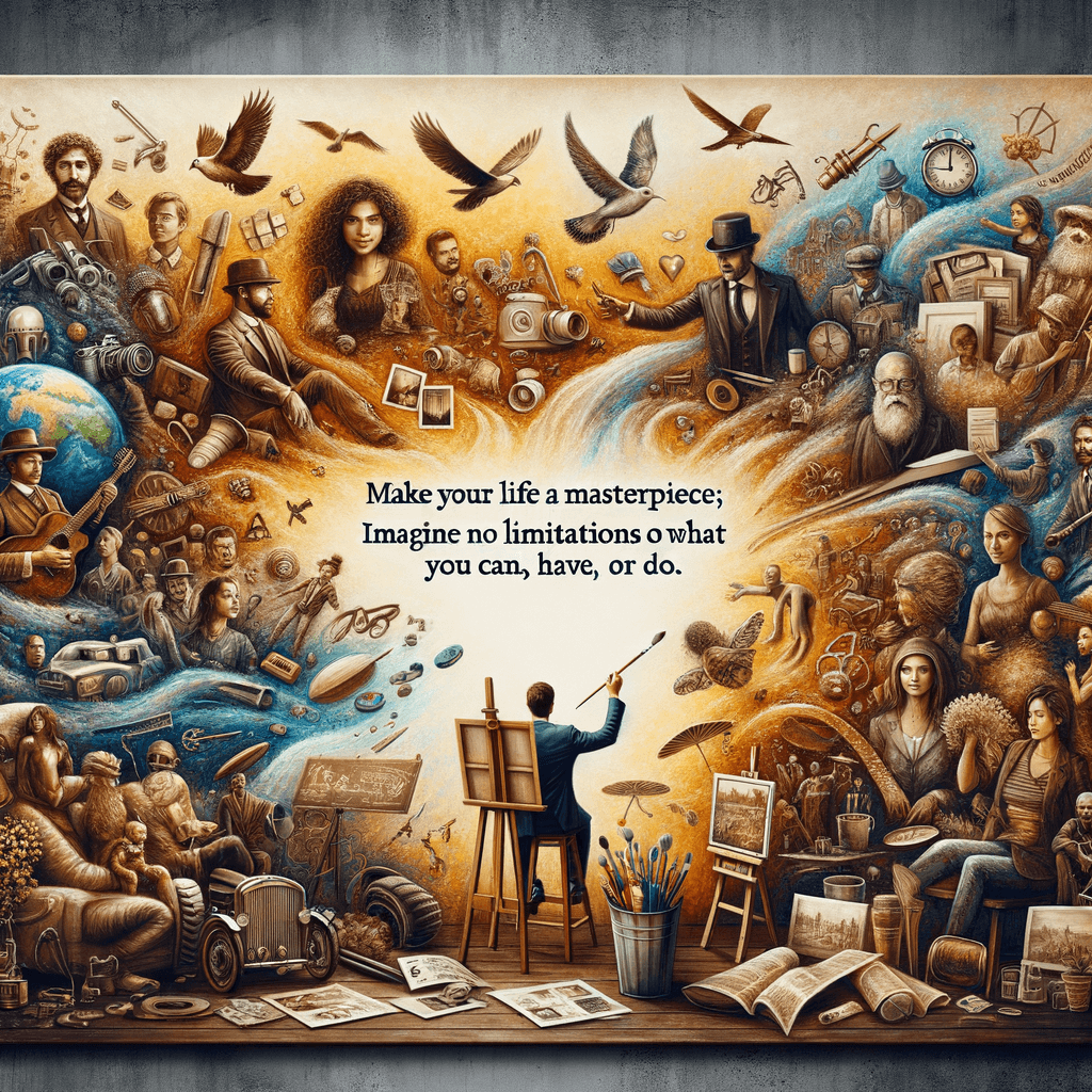Haz de tu vida una obra maestra; imagina que no hay límites en lo que puedes ser, tener o hacer. — Brian Tracy