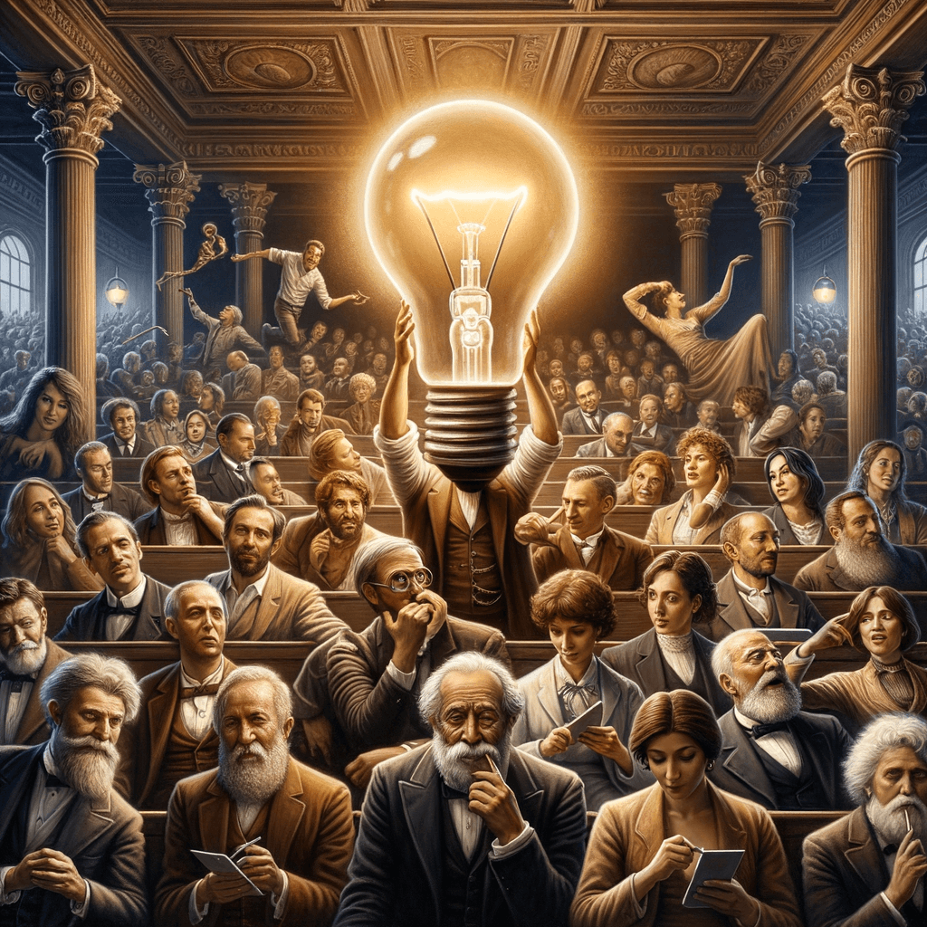 Muchas grandes ideas se han perdido porque las personas que las tuvieron no pudieron soportar ser objeto de burlas. — Anónimo, ampliamente atribuido a varios pensadores.