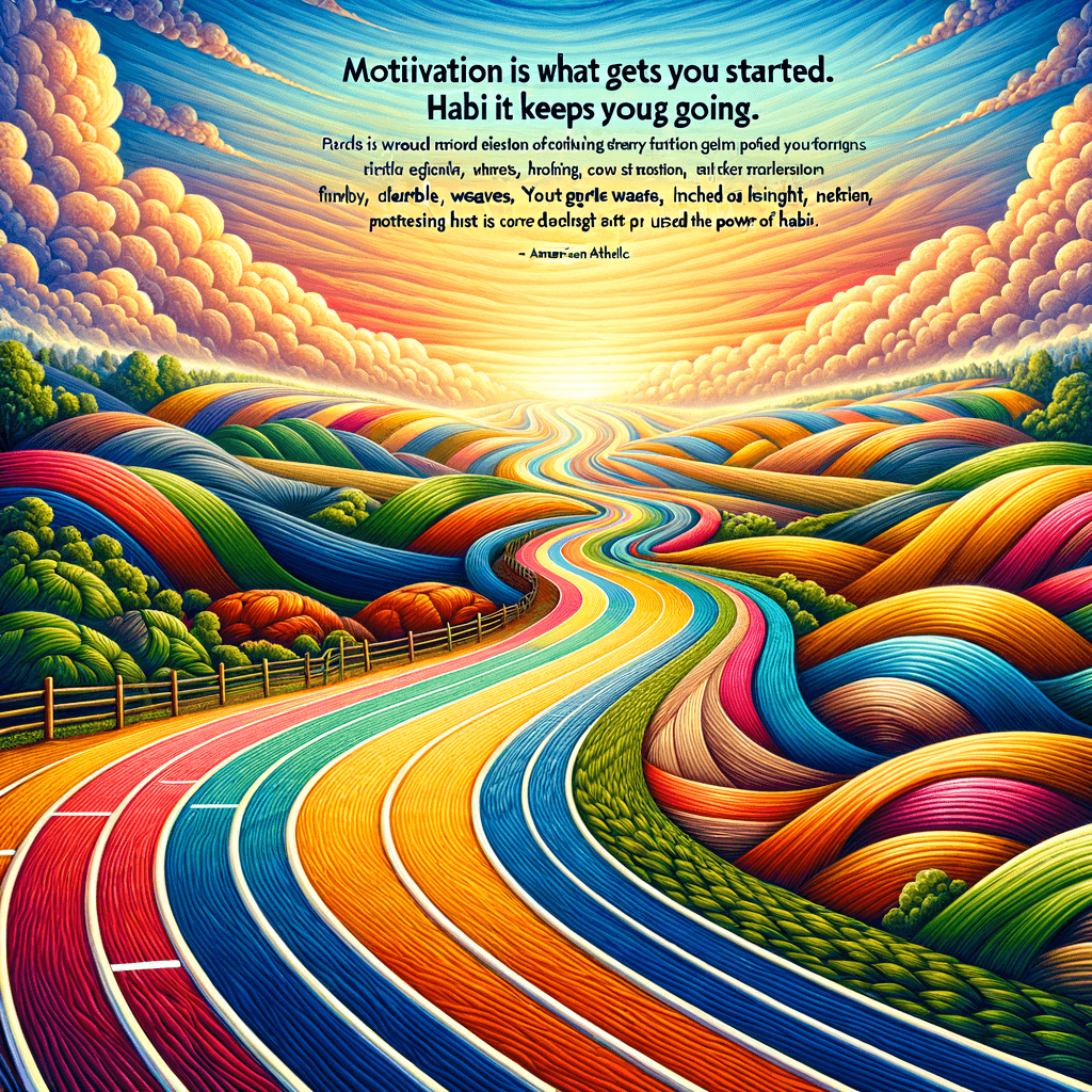 La motivación es lo que te hace comenzar. El hábito es lo que te mantiene en marcha. — Jim Ryun, Estados Unidos.