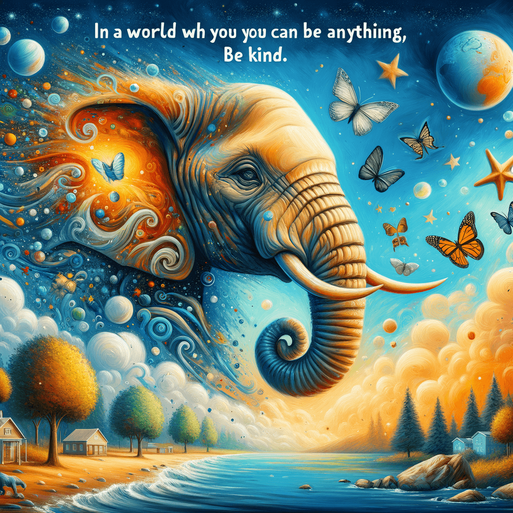 En un mundo donde puedes ser cualquier cosa, sé amable.