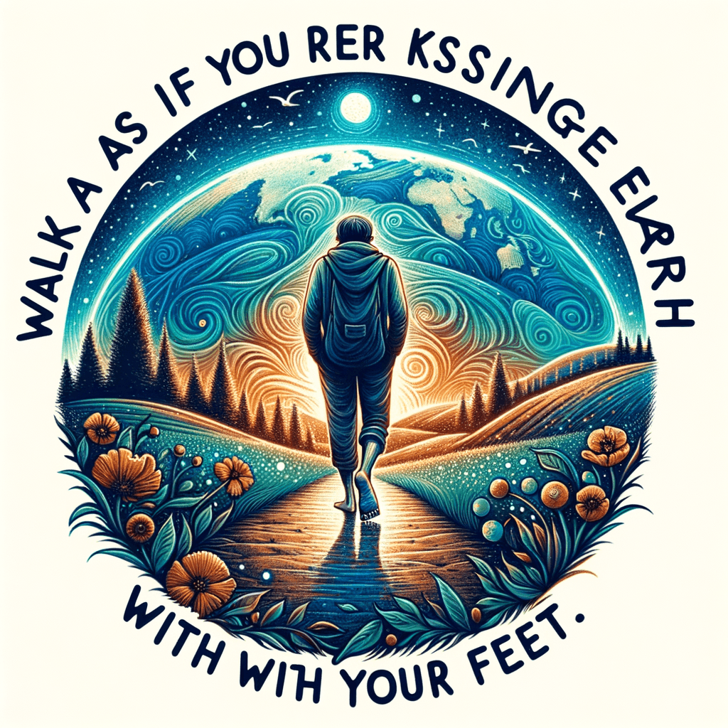 Camina como si estuvieras besando la Tierra con tus pies. — Thich Nhat Hanh