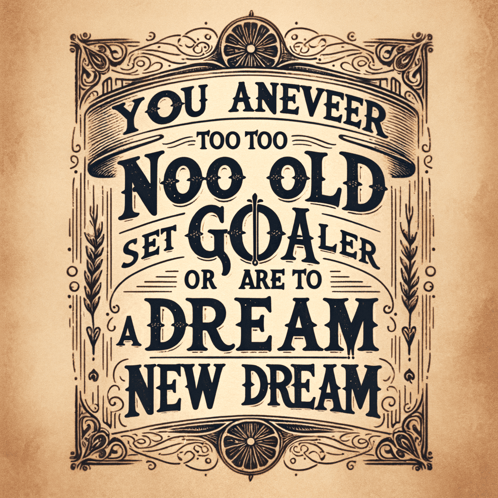 Nunca eres demasiado viejo para fijar otra meta o soñar un nuevo sueño. — C.S. Lewis