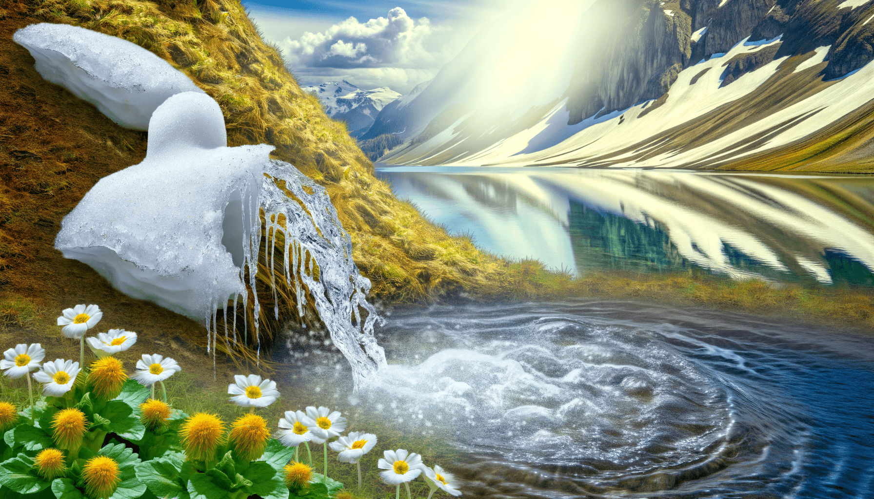 Be melting snow. Wash yourself of yourself. — Rumi