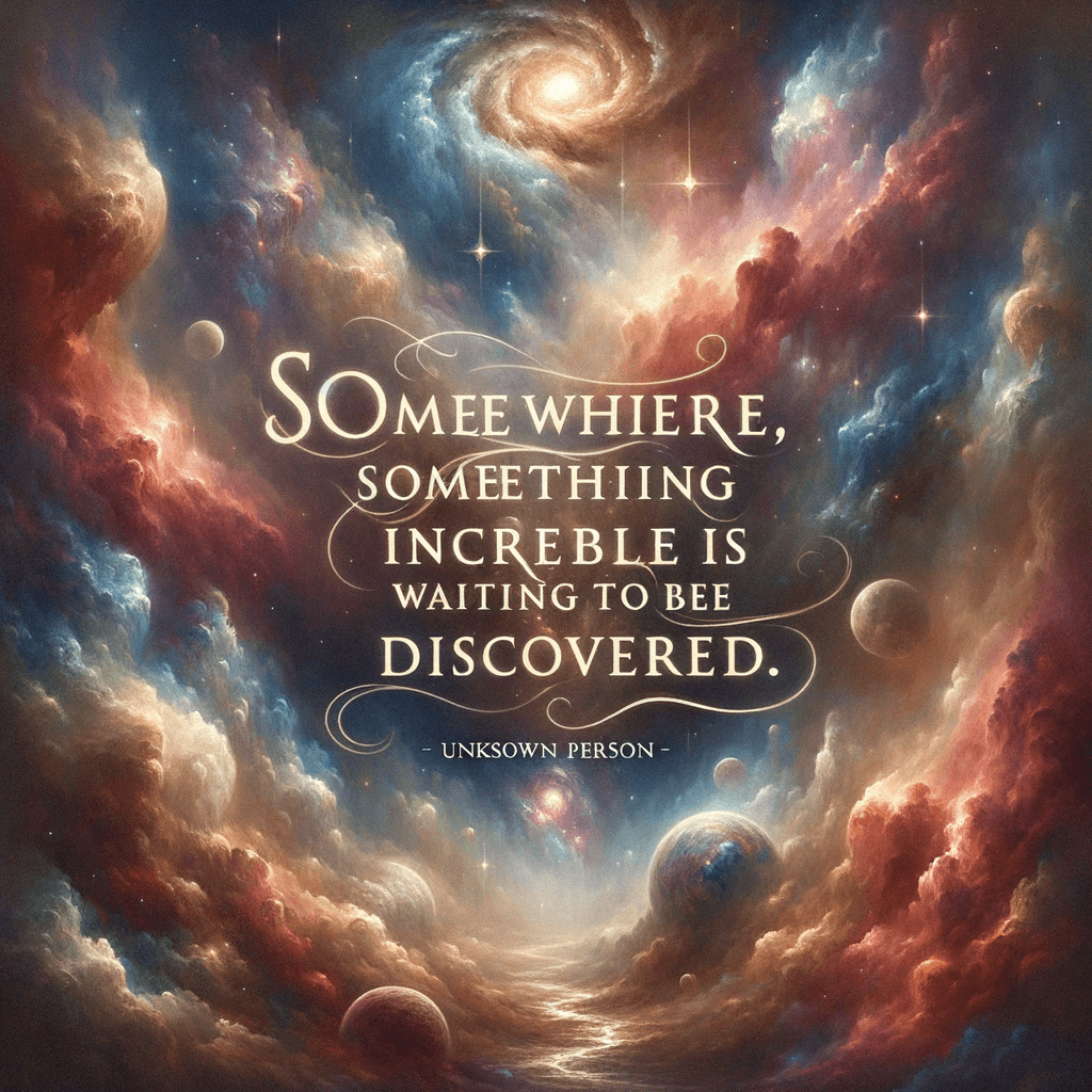En algún lugar, algo increíble está esperando ser descubierto. - Carl Sagan
