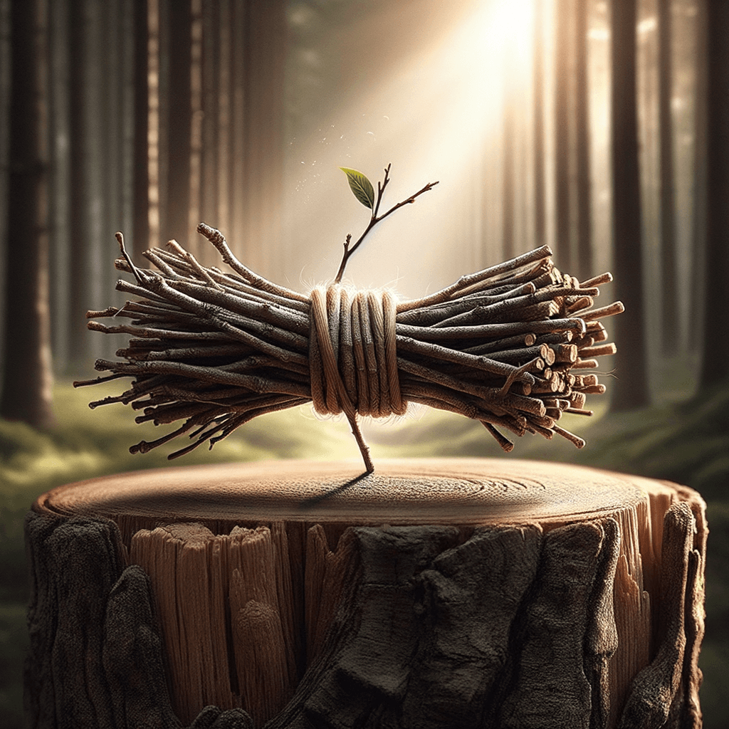 Una sola rama se rompe, pero el haz de ramas es fuerte. — Tecumseh