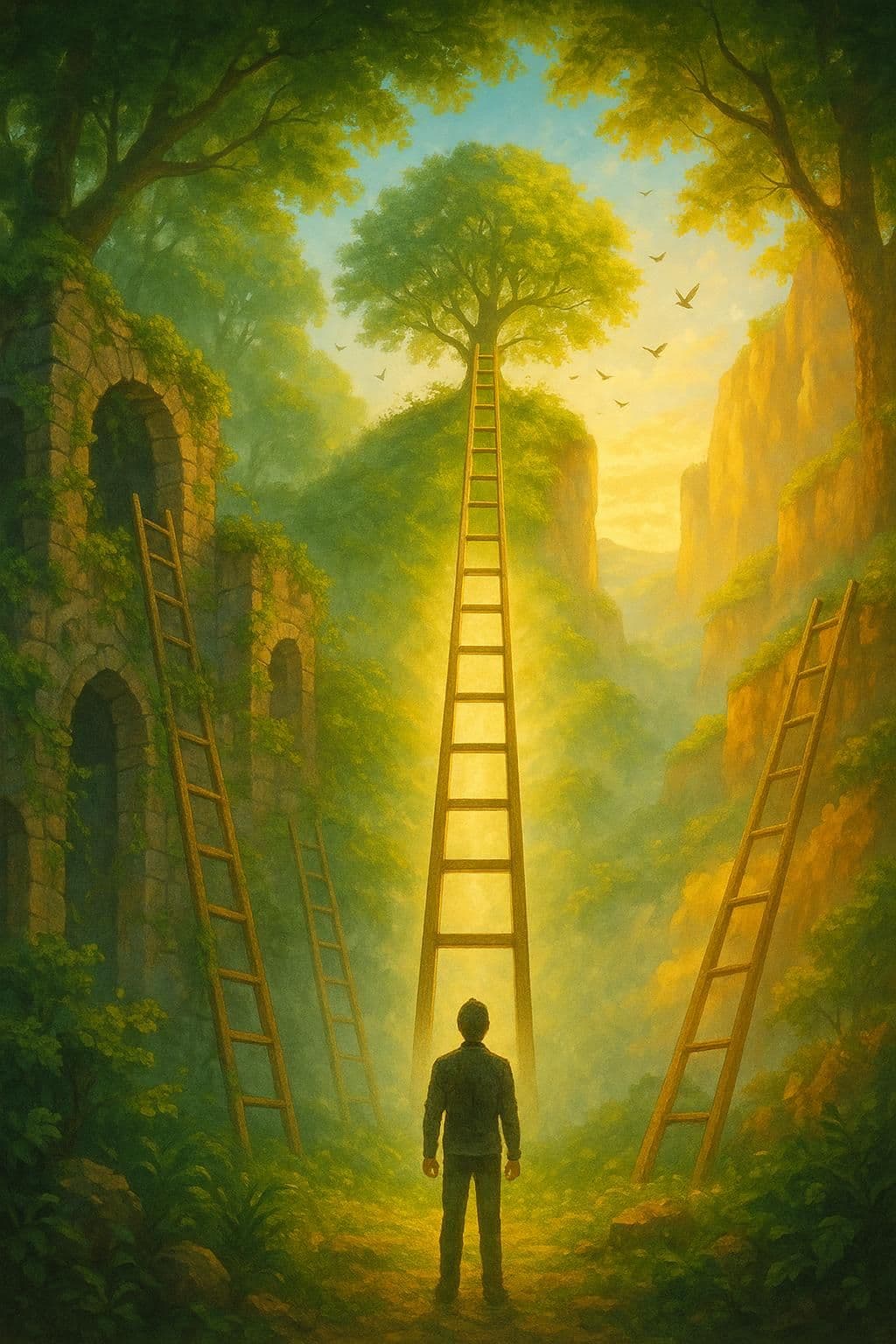 别光顾着往梯子上爬;要确保梯子靠在正确的墙上。—— 史蒂芬·柯维