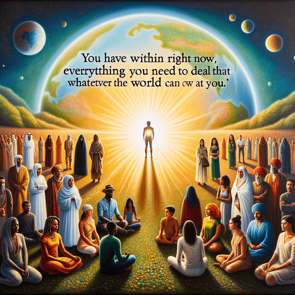 你内心深处,现在拥有应对世界上任何挑战所需的一切。 — 布莱恩·特雷西,加拿大。