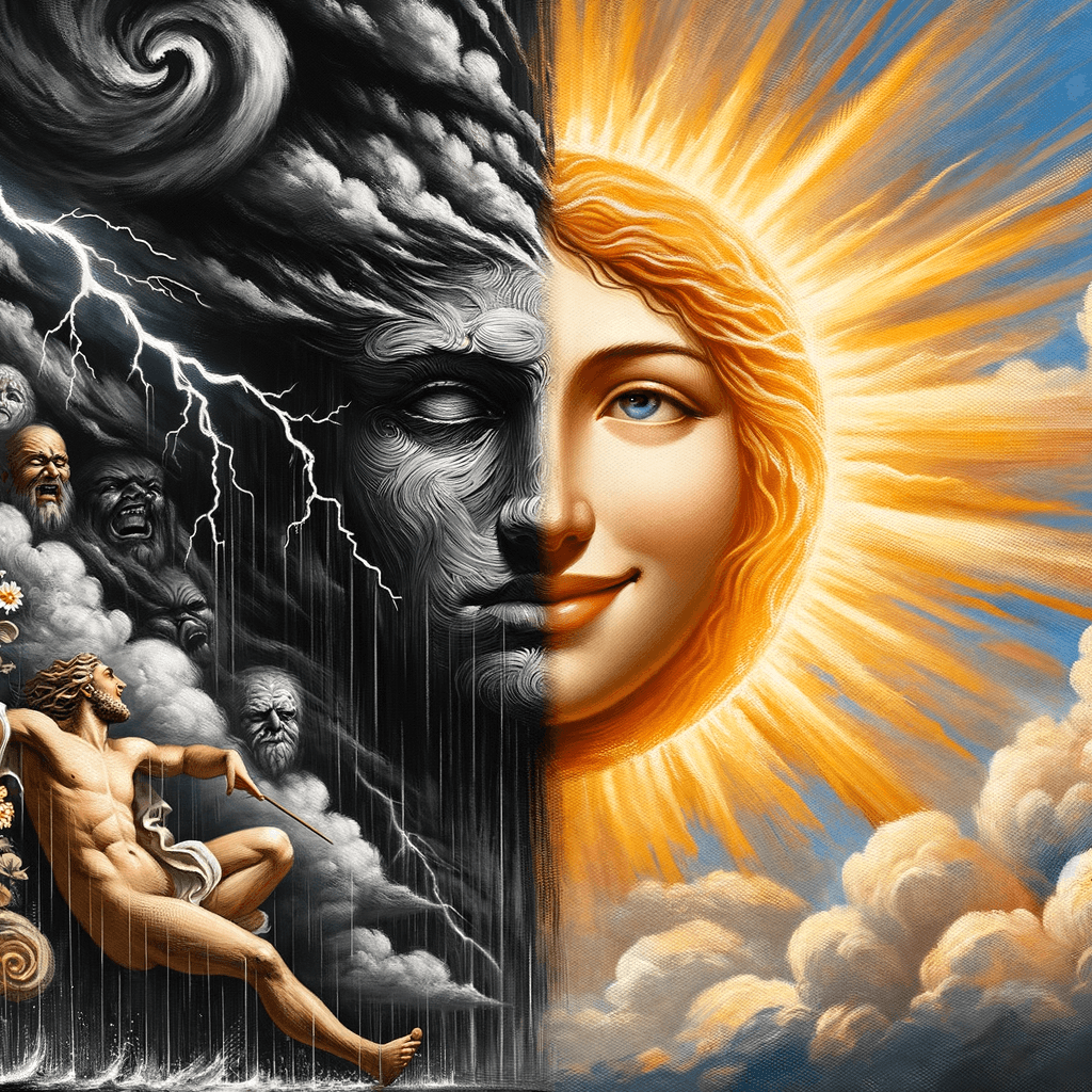 Al mal tiempo, buena cara.