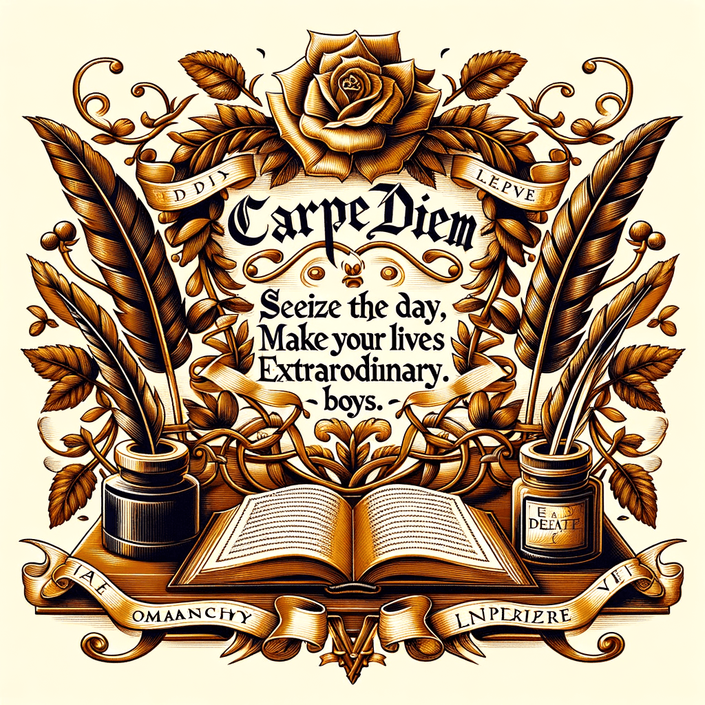 Carpe diem. Seize the day, boys. Make your lives extraordinary. — Dead Poets Society