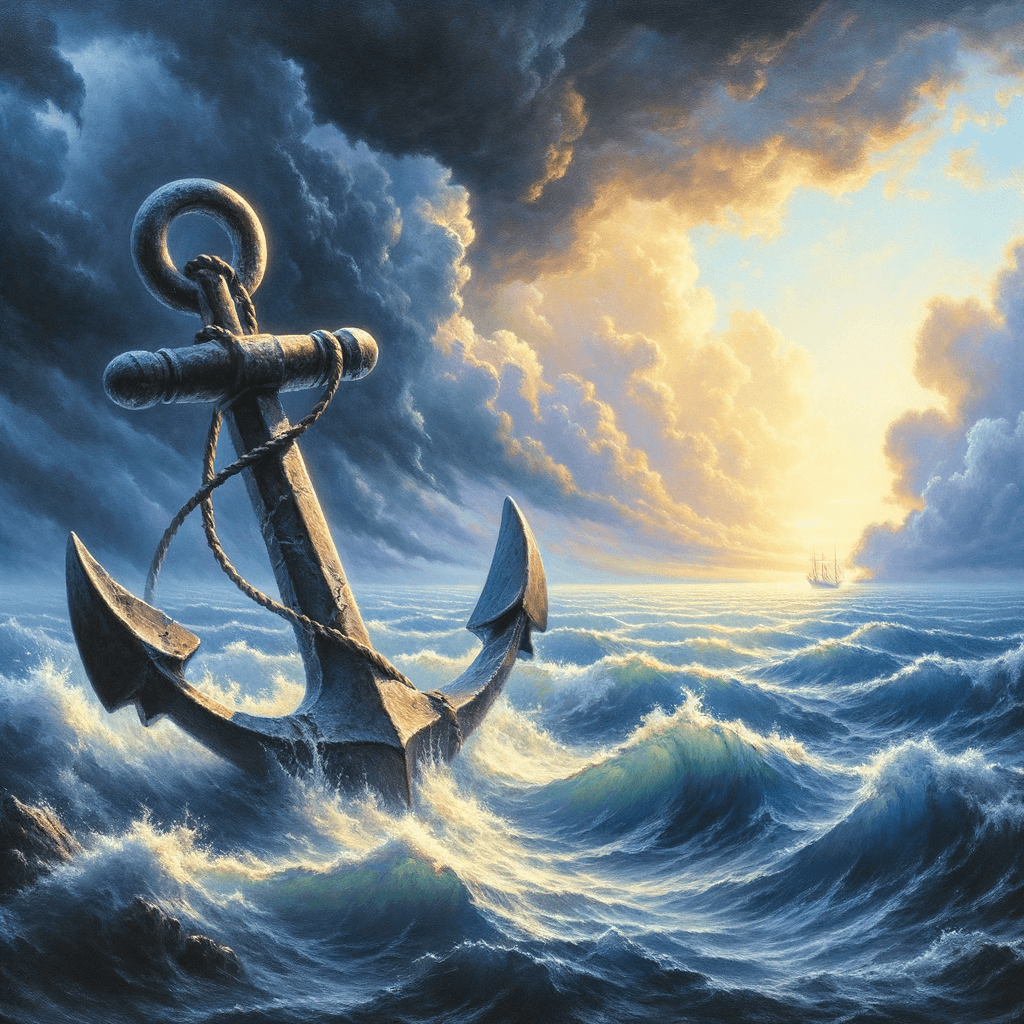Courage as an Anchor in Life's Storms - Unknown Let your courage be the anchor in the storm of life, guiding you to shores of hope and new beginning