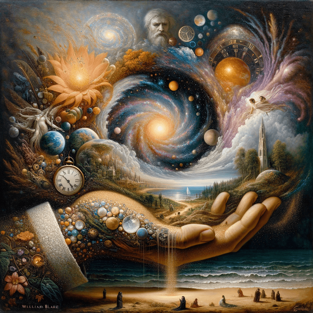 To see a World in a Grain of Sand and a Heaven in a Wild Flower, Hold Infinity in the palm of your hand and Eternity in an hour. - William Blake