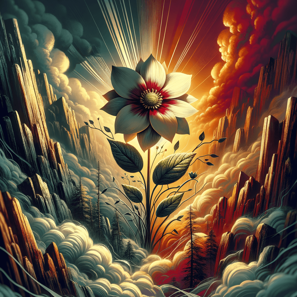 La flor que florece en la adversidad es la más rara y hermosa de todas.