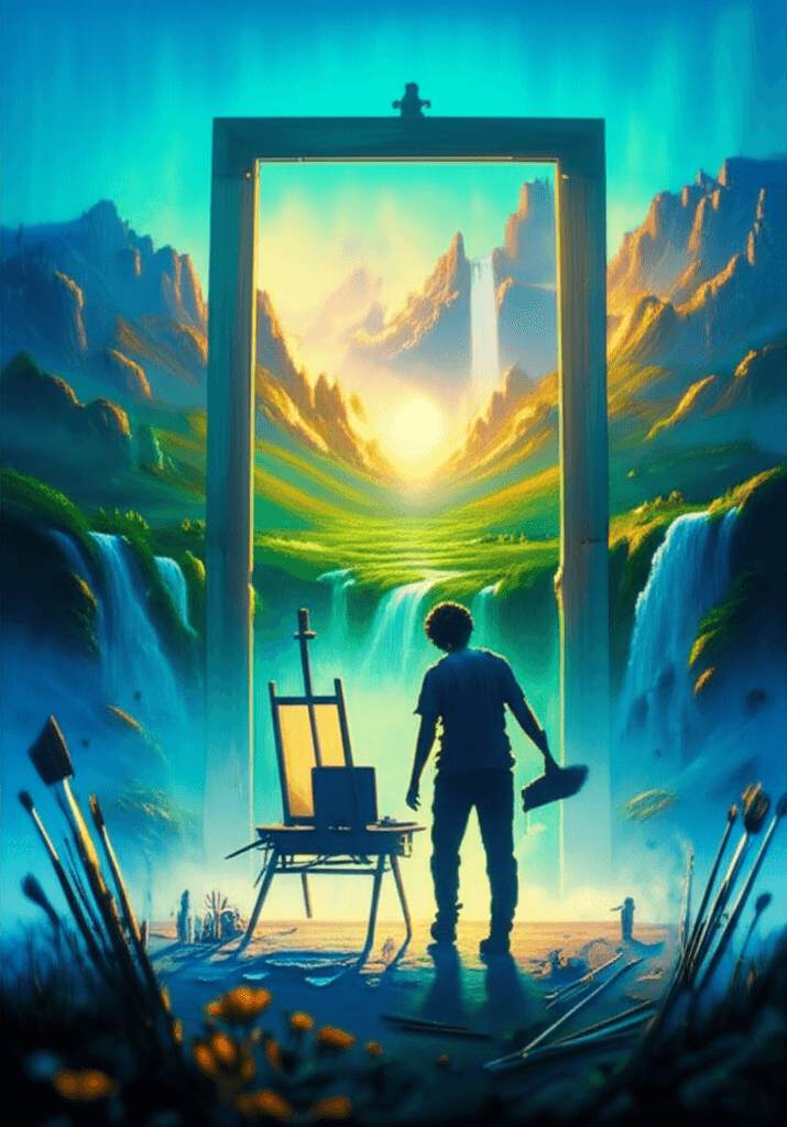 Painting Paradise: Turning Vision Into Lived Reality You have your brush, you have your colors, you paint the paradise, then in you go. — Nikos Kazantzak