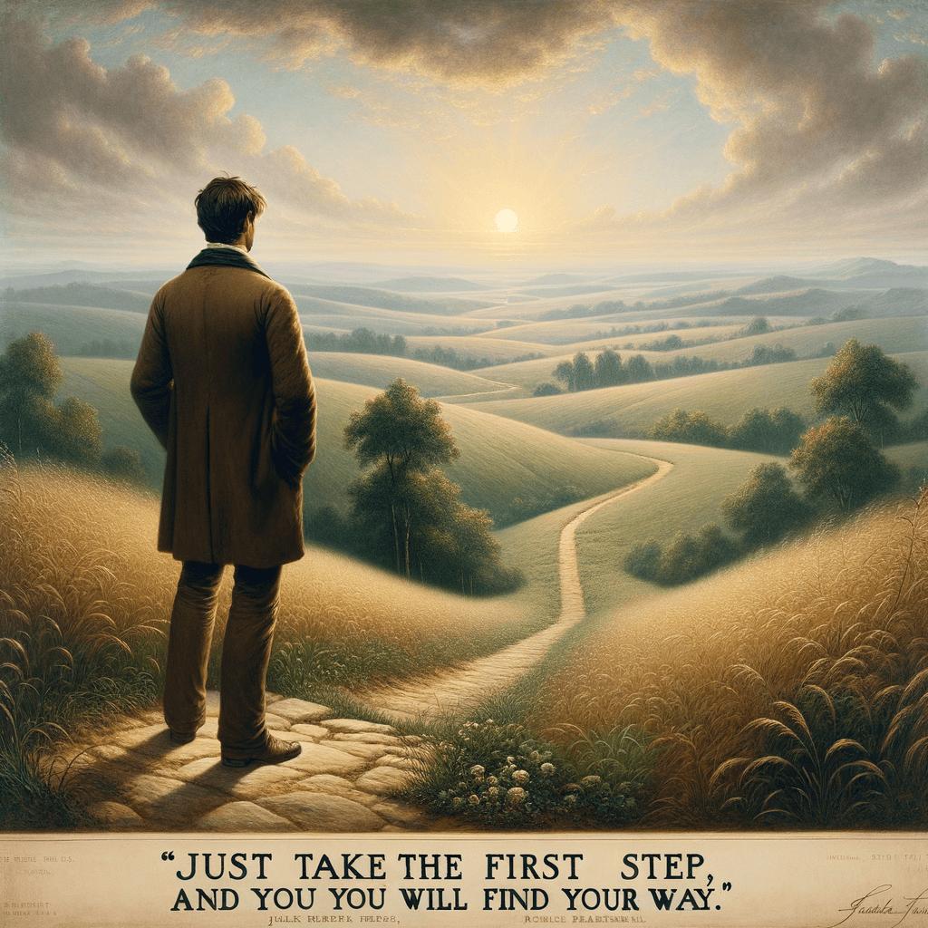 Solo da el primer paso, y encontrarás tu camino. — Pierre Teilhard de Chardin, Francia.